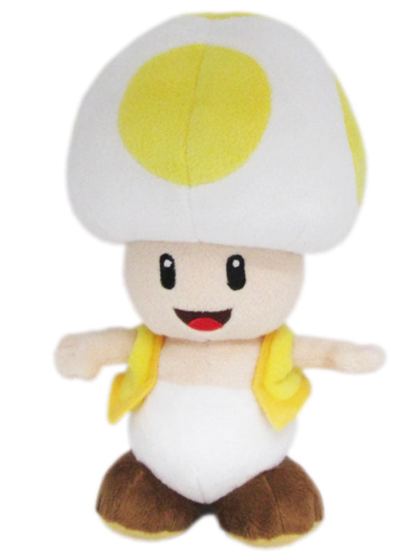 SUPER MARIO - YELLOW TOAD 8" PLUSH