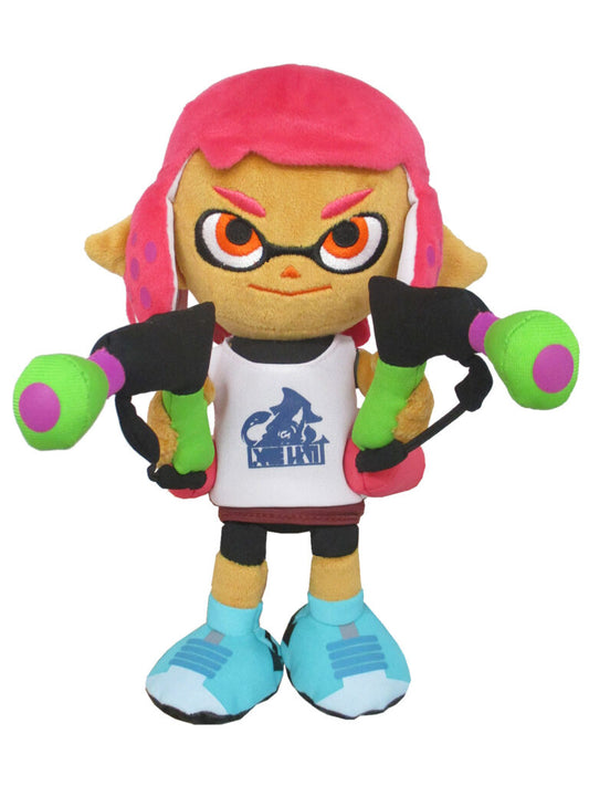 SPLATOON - INKLING GIRL NEON PINK 9" PLUSH