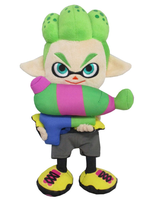 SPLATOON - INKLING BOY NEON GREEN 9" PLUSH