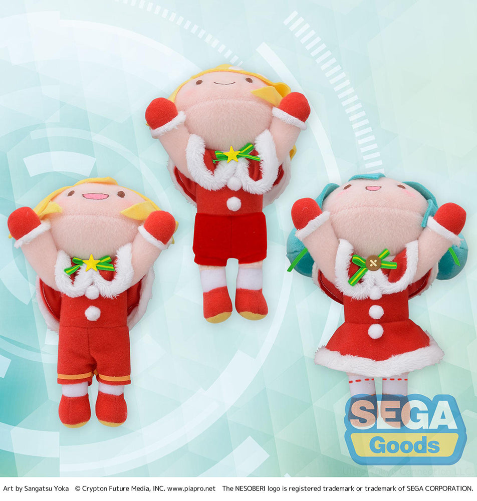 NESOBERI (LAY-DOWN) "HATSUNE MIKU SERIES" MP PLUSH "HATSUNE MIKU & KAGAMINE RIN & KAGAMINE LEN" CHRISTMAS 2021