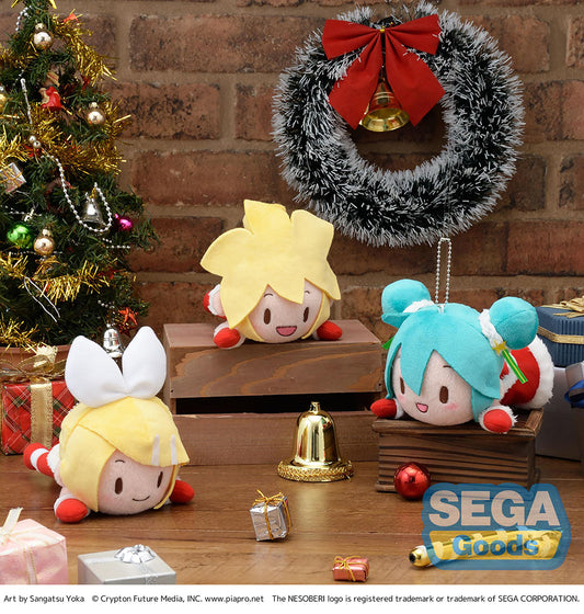 NESOBERI (LAY-DOWN) "HATSUNE MIKU SERIES" MP PLUSH "HATSUNE MIKU & KAGAMINE RIN & KAGAMINE LEN" CHRISTMAS 2021